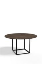 Billede af New Works Florence Dining Table Ø: 145 cm - Walnut / Black 
