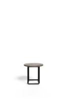 Billede af New Works Florence Side Table Ø: 50 cm - Gris Du Marais / Iron Black 