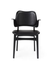 Billede af Warm Nordic Gesture Chair SH: 46 cm - Beech/Black Leather