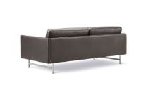 Billede af Fredericia Furniture 5652 Calmo 2 Pers. Sofa 95 L: 200 cm - Omni 377 Dark Brown Læder/Matkrom Stel