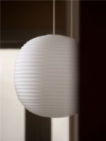 Billede af New Works Lantern Pendant Ø: 40 cm - Frosted White Opal Glass 