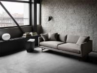 Billede af Fredericia Furniture 5652 Calmo 2 Pers. Sofa 95 L: 200 cm - Cognac Primo Læder/Sortlakeret Stel