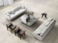 Billede af Fredericia Furniture 5623 Calmo 3 Pers. Sofa L: 250 cm - Clay 13/Matkrom Stel
