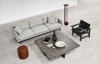 Billede af Fredericia Furniture 5623 Calmo 3 Pers. Sofa L: 250 cm - Clay 13/Matkrom Stel