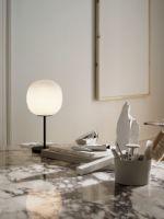 Billede af New Works Lantern Table Lamp Ø: 30 cm - Frosted White Opal Glass 