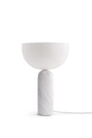 Billede af New Works Kizu Table Lamp Ø: 30 cm - White Marble / White Acrylic