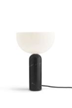 Billede af New Works Kizu Table Lamp Ø: 30 cm - Black Marble / White Acrylic
