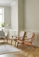 Billede af Warm Nordic Lean Back Lounge Chair SH: 41 cm - Oak/Black