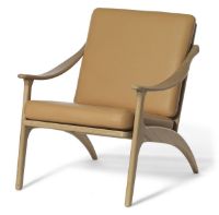 Billede af Warm Nordic Lean Back Lounge Chair SH: 41 cm - Oak/Nature