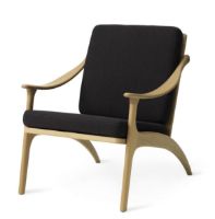 Billede af Warm Nordic Lean Back Lounge Chair SH: 41 cm - Oak/Mocca