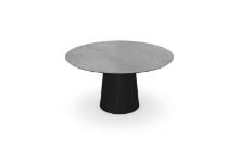 Billede af SOVET Totem Dining Table Ø: 140 cm - Black/Ceramics Grey