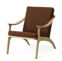 Billede af Warm Nordic Lean Back Lounge Chair SH: 41 cm - Oak/Terra