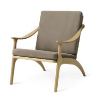 Billede af Warm Nordic Lean Back Lounge Chair SH: 41 cm - Oak/Seppia