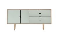 Billede af Andersen Furniture S6 Skænk 163x79 cm - Sæbebehandlet Eg/Ocean Grey