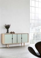 Billede af Andersen Furniture S7 Skænk 163x80 cm - Sæbebehandlet Eg/Ocean Grey