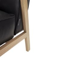 Billede af Andersen Furniture LC1 Loungechair SH: 42 cm - Eg/Sort Læder