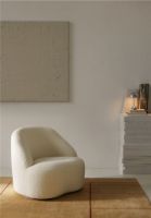 Billede af &Tradition Margas Lounge Chair LC2 SH: 42 cm - Karakorum 001/Black Swivel