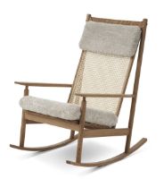 Billede af Warm Nordic Swing Rocking Chair H: 103 cm - Teak/Moonlight