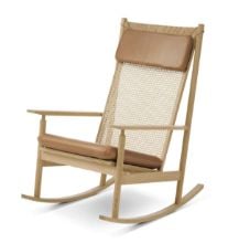 Billede af Warm Nordic Swing Rocking Chair H: 103 cm - Oak/Camel