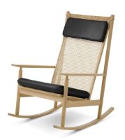 Billede af Warm Nordic Swing Rocking Chair H: 103 cm - Oak/Black 