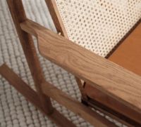 Billede af Warm Nordic Swing Rocking Chair H: 103 cm - Teak/Cognac 