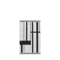 Billede af Kristina Dam Studio Minimal Towel Cotton 50x80 cm - Black/Off White