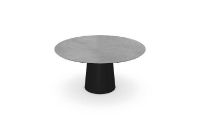 Billede af SOVET Totem Dining Table Ø: 150 cm - Black/Ceramics Grey
