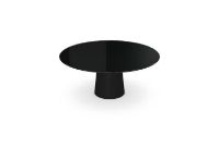 Billede af SOVET Totem Dining Table Ø: 170 cm - Black/Glas Black