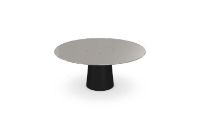 Billede af SOVET Totem Dining Table Ø: 170 cm - Black/Glas Clay