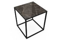 Billede af SOVET Quadro Sofabord  40x40 cm - Black/Ceramics Ombra di Caravaggio