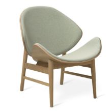 Billede af Warm Nordic The Orange Lounge Chair SH: 38 cm - Oak/Light Cyan