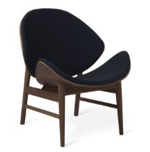 Billede af Warm Nordic The Orange Lounge Chair SH: 38 cm - Smoked/Midnight Blue