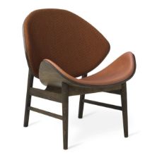 Billede af Warm Nordic The Orange Lounge Chair SH: 38 cm - Smoked/Brown/Camel
