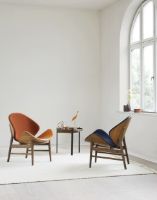 Billede af Warm Nordic The Orange Lounge Chair SH: 38 cm - Black/Midnight Blue 