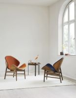 Billede af Warm Nordic The Orange Lounge Chair SH: 38 cm - Black/Bordeaux 