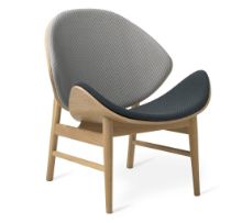 Billede af Warm Nordic The Orange Lounge Chair SH: 38 cm - Oak/Sage/Petrol