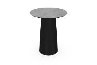 Billede af SOVET Totem Dining Table Ø: 62 cm - Black/Ceramics Grey