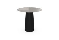 Billede af SOVET Totem Dining Table Ø: 80 cm - Black/Glass Clay