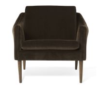 Billede af Warm Nordic Mr. Olsen Lounge Chair SH: 46 cm - Smoked Oak/Java Brown