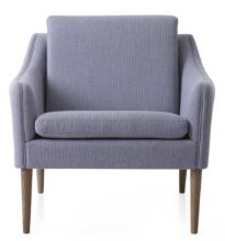 Billede af Warm Nordic Mr. Olsen Lounge Chair SH: 46 cm - Smoked Oak/Soft Violet 