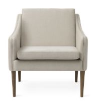 Billede af Warm Nordic Mr. Olsen Lounge Chair SH: 46 cm - Smoked Oak/Linen