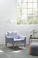 Billede af Warm Nordic Mr. Olsen Lounge Chair SH: 46 cm - Smoked Oak/Cream