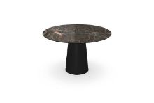 Billede af SOVET Totem Dining Table Ø: 120 cm - Black/Ceramics Ombra di Caravaggio