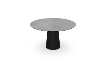 Billede af SOVET Totem Dining Table Ø: 130 cm - Black/Ceramics Grey