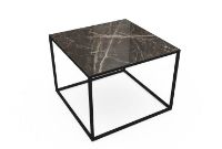 Billede af SOVET Quadro Sofabord  60x60 cm - Black/Ceramics Ombra di Caravaggio