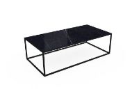 Billede af SOVET Quadro Sofabord  60x120 cm - Black/Ceramics Polished Marquinia 