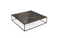 Billede af SOVET Quadro Sofabord  140x140 cm - Black/Ceramics Ombra di Caravaggio