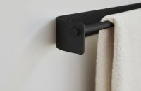 Billede af Form & Refine Arc Towel Bar Single L: 62 cm - Black Steel OUTLET