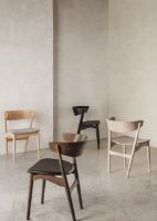 Billede af Sibast Furniture No 7 Dining SH: 45 cm - Sort Bøg/Træsæde
