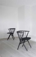 Billede af Sibast Furniture No 8 Dining SH: 45 cm - Dark Stained Bøg/Antrazite
